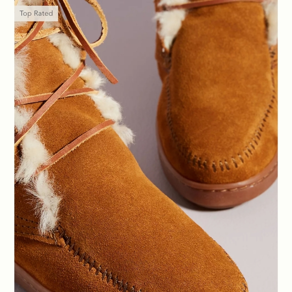 Minnetonka Juniper Boots in Honey - Picture 3 of 14